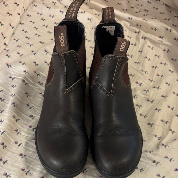 Blundstone Shoes - Blundstone 500 Leather Chelsea Boots - Stout Brown
